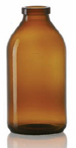250 ml infuusflacon, amber, type 1 geblazen glas